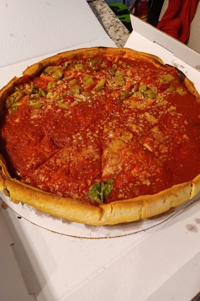 Giordano's deep dish pizza